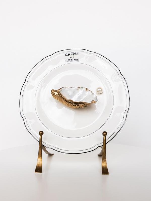 Oester Wandbord Groot | Gevallen Parel