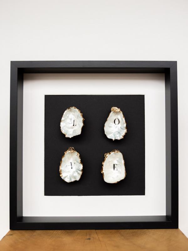 Gouden Oesterslijst Medium | LOVE