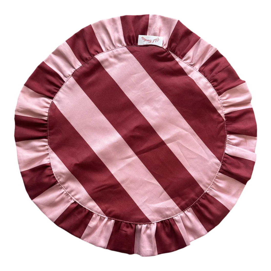 Placemats Gestreept Roze (set 2) | Club Carlotta