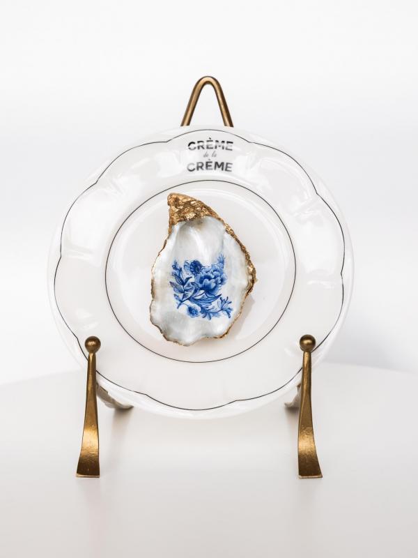 Oester Wandbord Klein | Delfst Blauw